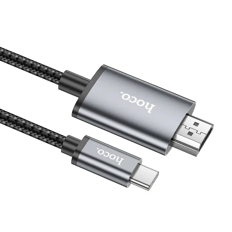 Перехідник Hoco UA27 HD Type-C to HDMI (2m) Metal gray - фото 3