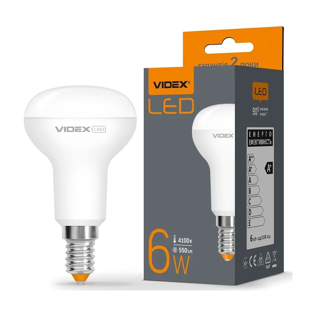 Лампочка TITANUM LED R50e 6W E14 4100K (VL-R50e-06144) - фото 3