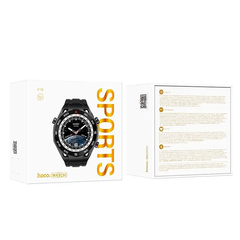 Розумний годинник Hoco Y16 Smart Watch (call version) чорний (6942007603065) - фото 5