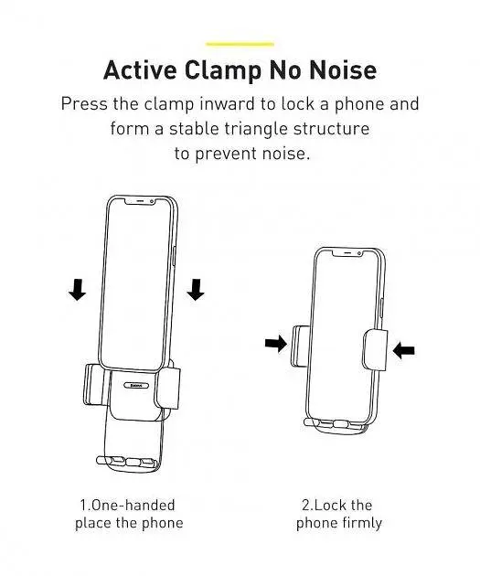 Автомобільний утримувач холдер Baseus Easy Control Clamp Car Mount Holder A Set - фото 4