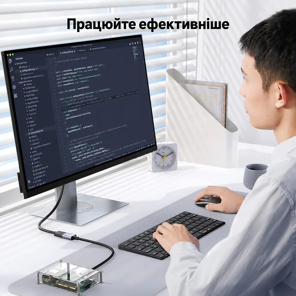 Відеоперехідник UGREEN HD149 Micro HDMI - HDMI 4K 60 Гц 0,25 м сірий (10553) - фото 7