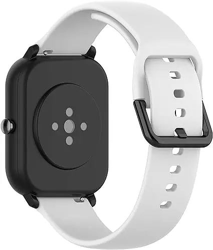 Ремінець силіконовий BeWatch для Xiaomi Amazfit BIP/GTS/GTR L 20 мм Білий (1012302b) - фото 2
