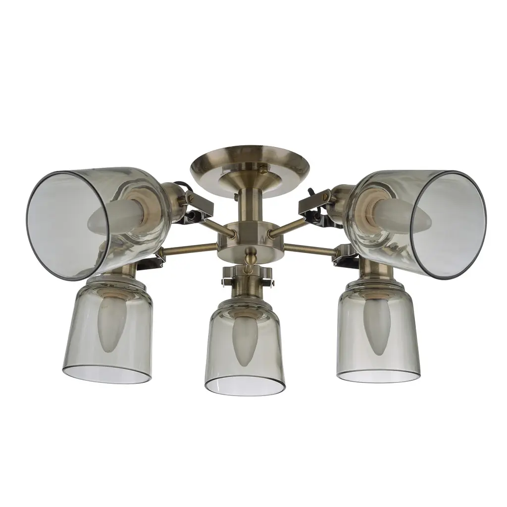 Люстра стельова Brille E27 60W AB (LK-695C/5) - фото 8
