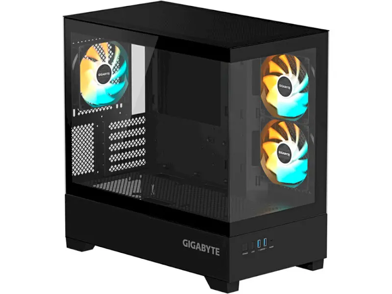 Корпус Gigabyte C201 Panoramic Black (GB-C201P) - фото 2