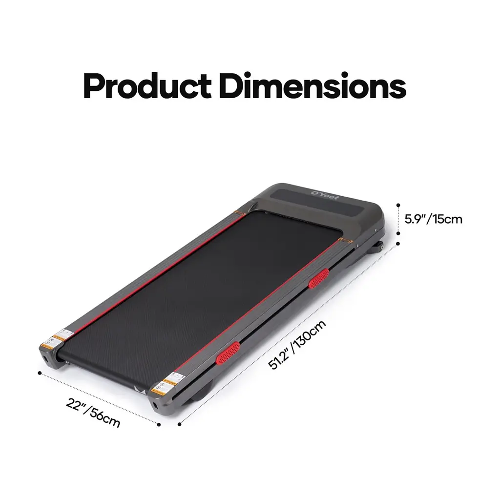 Бігова доріжка Oyeet Walking Pad Treadmill TM-YT103 з авторегулюванням нахилу (TM-YT103) - фото 2