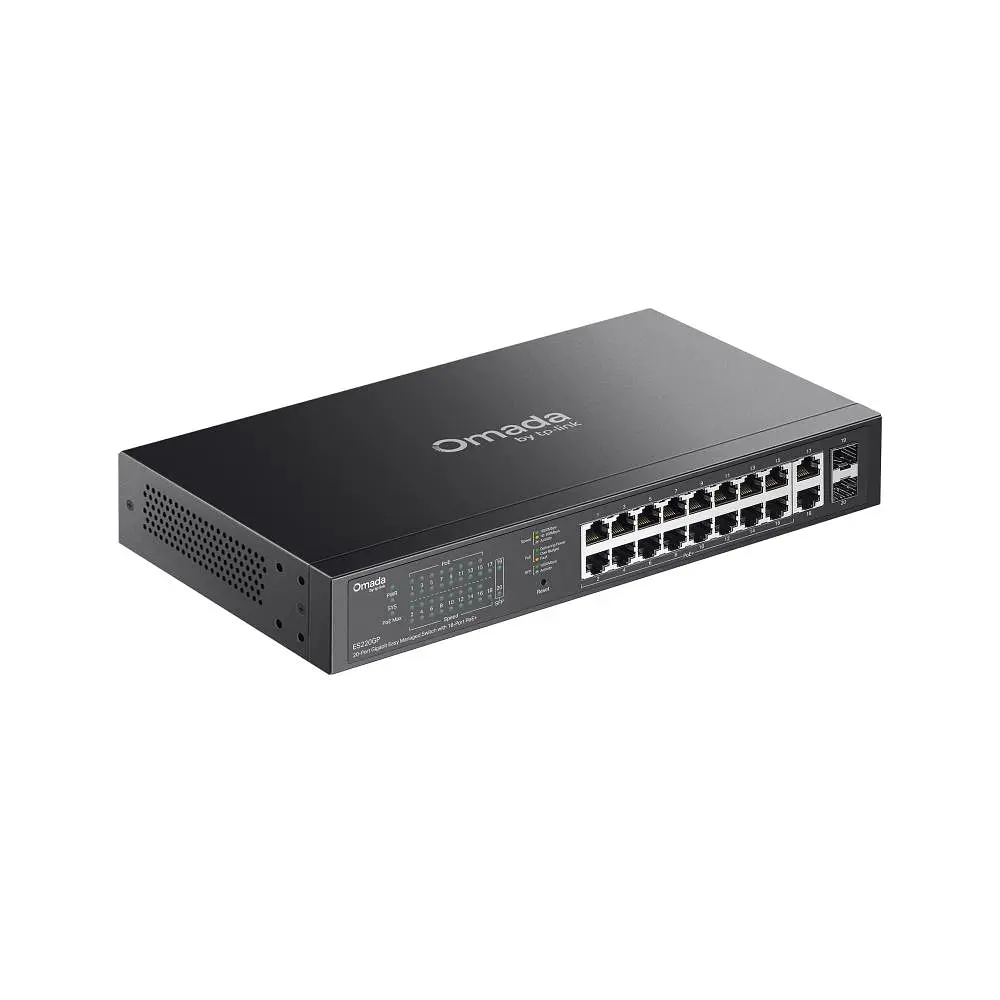 Комутатор TP-Link Omada ES220GP 20-Port Gigabit Smart PoE+ (ES220GP) - фото 4