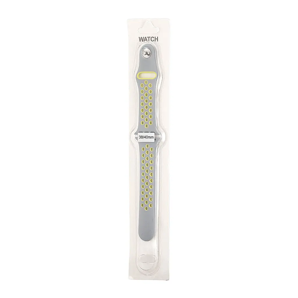 Ремінець Nike Sport Apple Watch 38/40/41 мм Gray+Yellow S (3) - фото 2