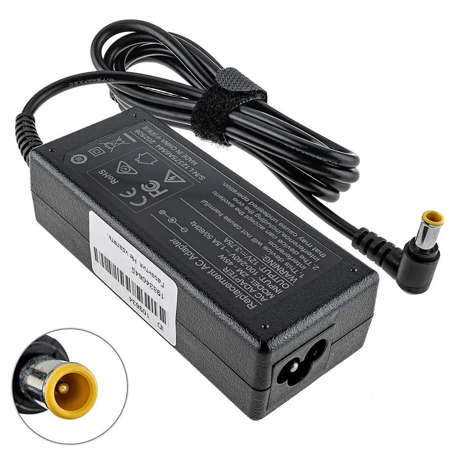 Блок живлення для монітора Samsung 12V 3.75A 45W 6.0 x 4.4мм+PIN чорний (без кабелю!)