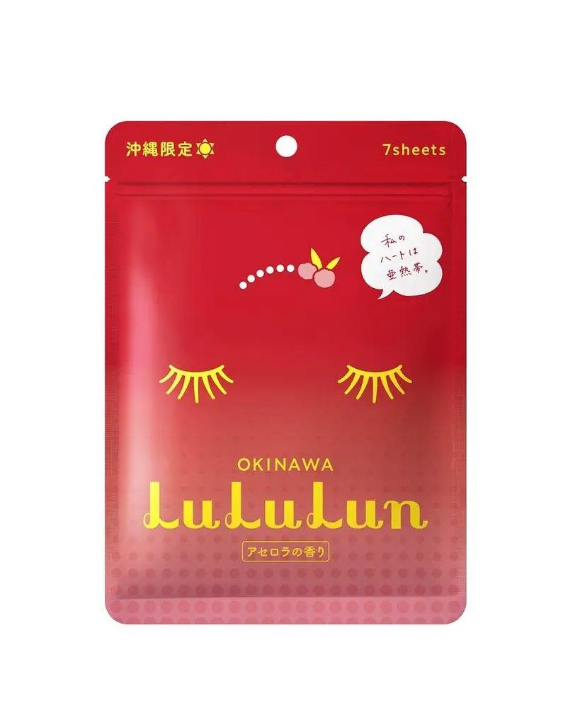 LULULUN Face Mask Okinawa Acerola зволожуюча маска з екстрактом ацероли, 7 шт