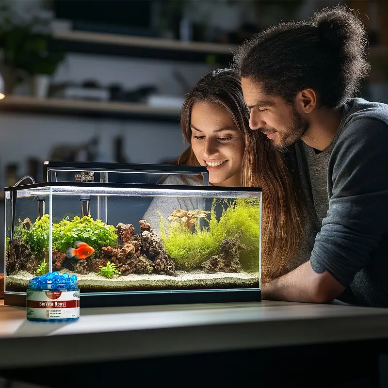 Бактерії в гельових кульках для акваріуму Kruger Meier BioVita Boost 500 мл - фото 3