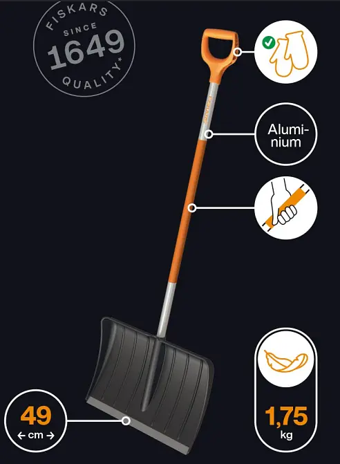 Скрепер для прибирання снігу Fiskars SnowXpert™ Snow Pusher (1062828) - фото 2