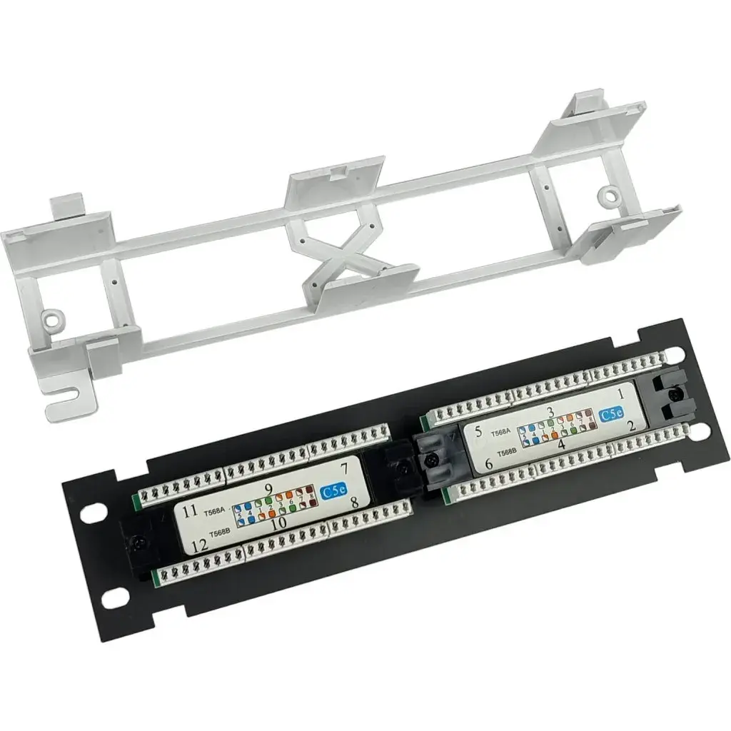 Патч-панель настінна 12 портів 5e UTP Eserver (WT-2180-Dual) - фото 2