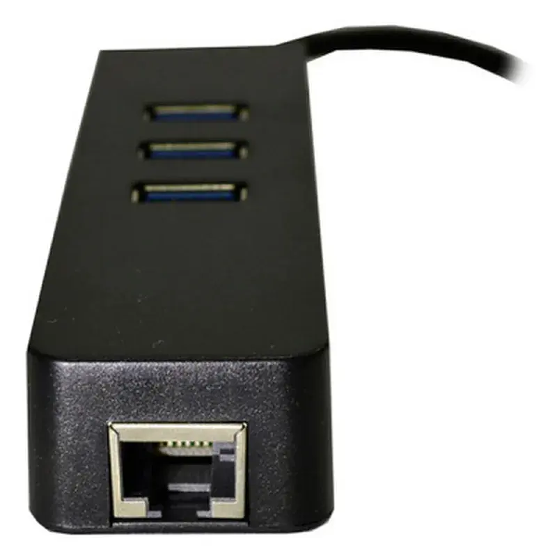 Перехідник Dynamode USB 3.1 Type-C - RJ45 Gigabit Lan, 3*USB 3.0 (USB3.1-TypeC-RJ45-HUB3) - фото 2
