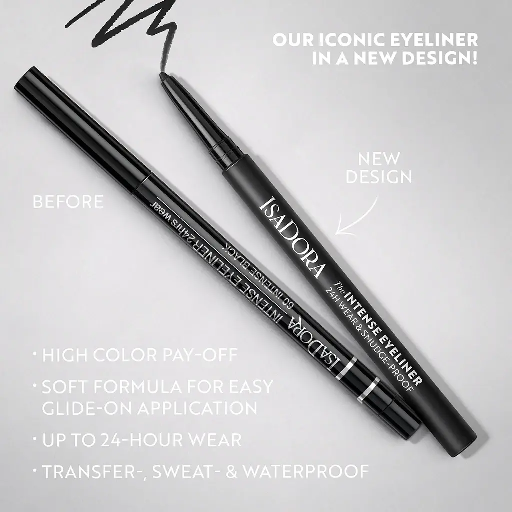 Стійкий олівець для очей IsaDora The Intense Eyeliner 24H Wear & Smudge-proof відтінок 67 Dark Green 0.35 г - фото 5