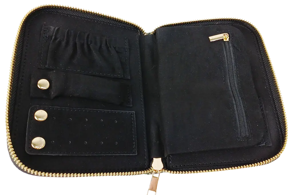 Органайзер для прикрас футляр Travel Jewelry Case 16х12,5х2,5 см Сірий - фото 5