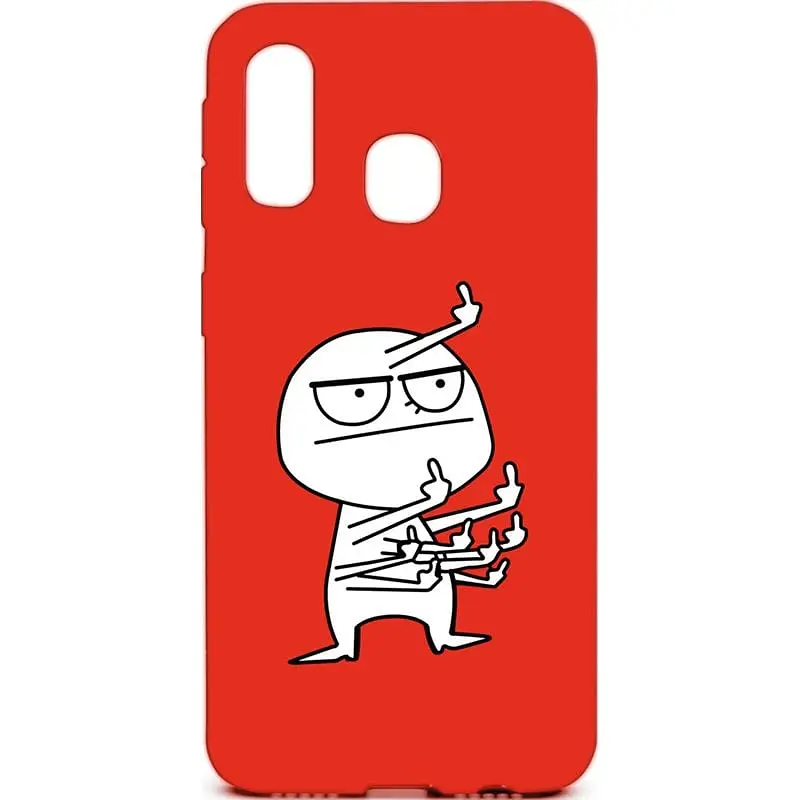 Чохол-накладка Toto Cartoon Soft Silicone TPU Case Samsung Galaxy A40 FK 9 Red