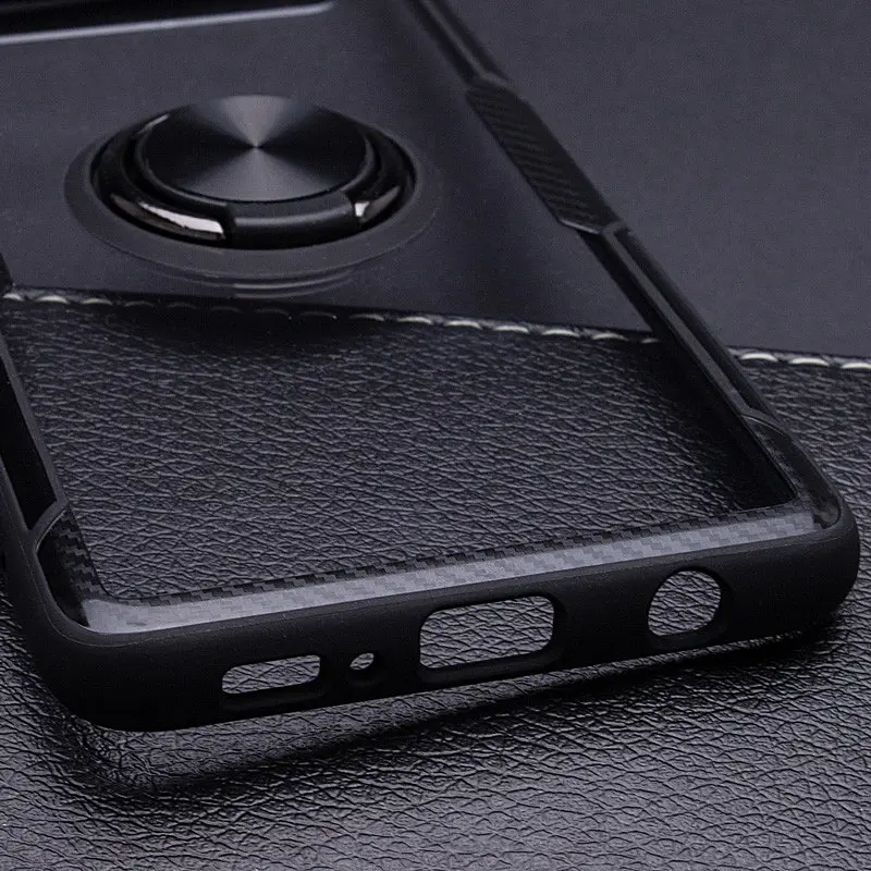 Чехол бампер Primolux Ring Magnetic Stand для смартфона Samsung Galaxy S10 Plus (SMG975) Black - фото 10