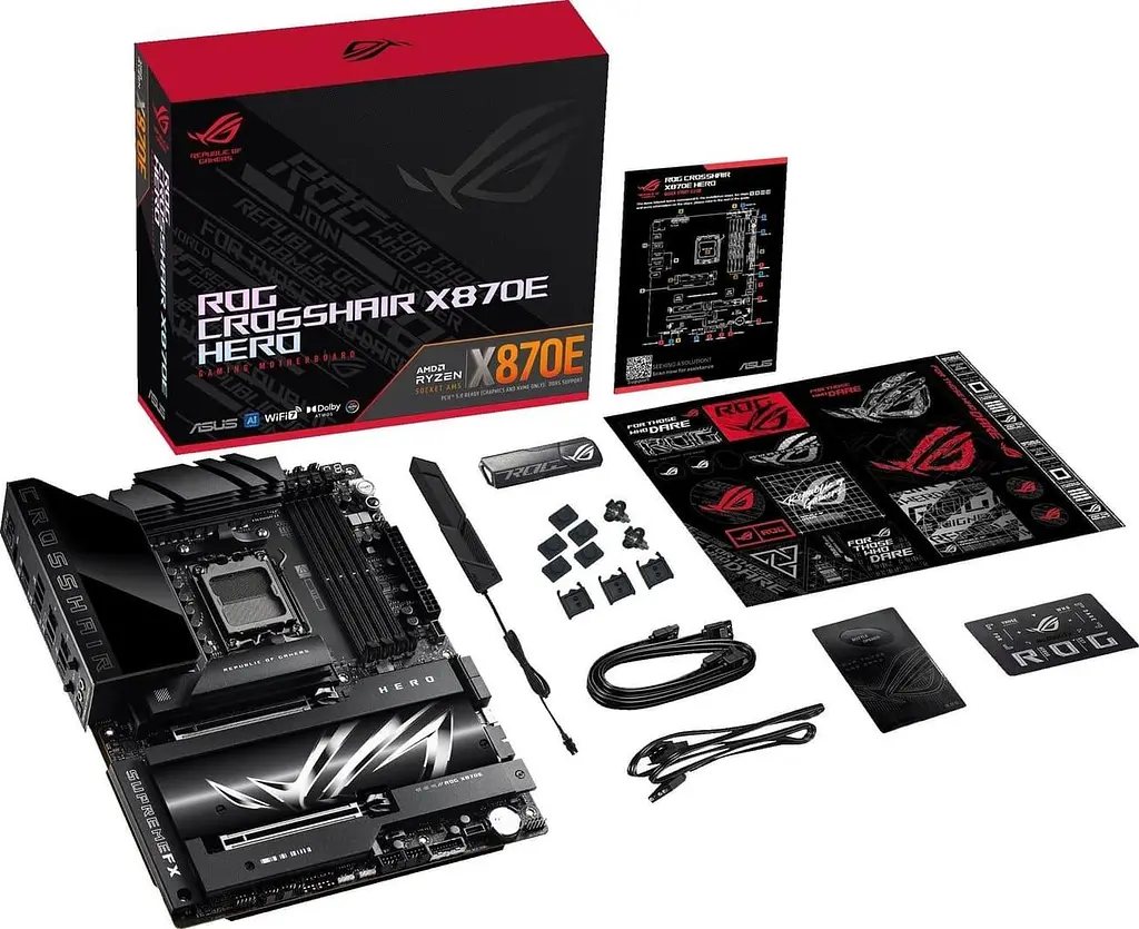 Материнська плата ASUS ROG CROSSHAIR X870E HERO (ROG CROSSHAIR X870E HERO) (Socket AM5, AMD X870E, ATX) - фото 7