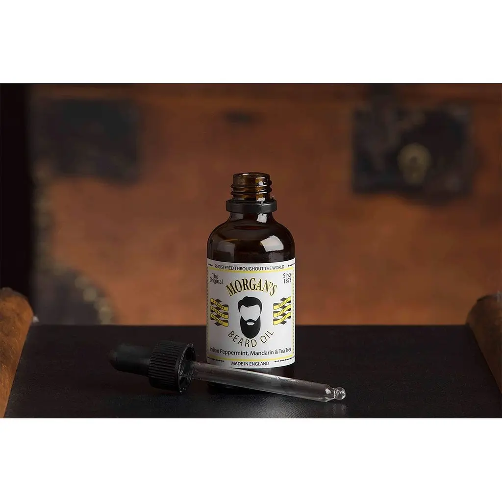 Олія для бороди Morgan's Beard Oil Indian Peppermint, Mandarin and Tea Tree 50 мл - фото 4