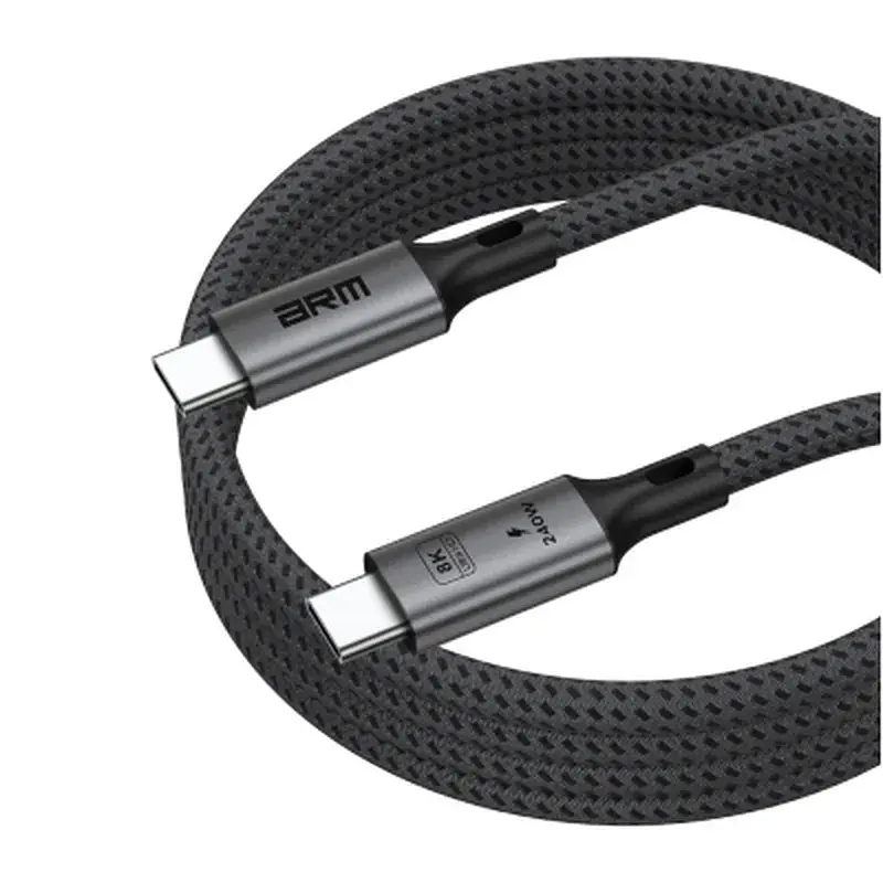 Дата кабель USB-C to USB-C 1.0m USB4 40Gbps 240W 8K60Hz black Armorstandart (ARM81921) - фото 5