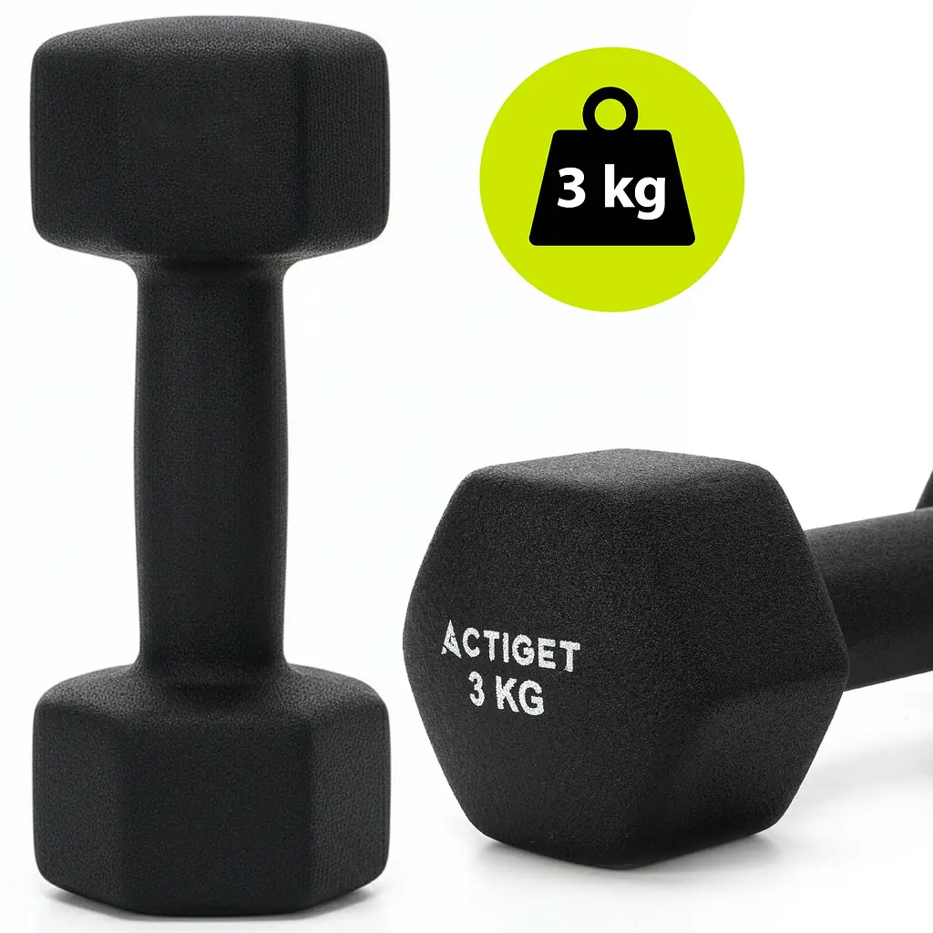 Набір гантелей вінілових Actiget 1, 2, 3 кг зі стійкою ACT0169 - фото 6