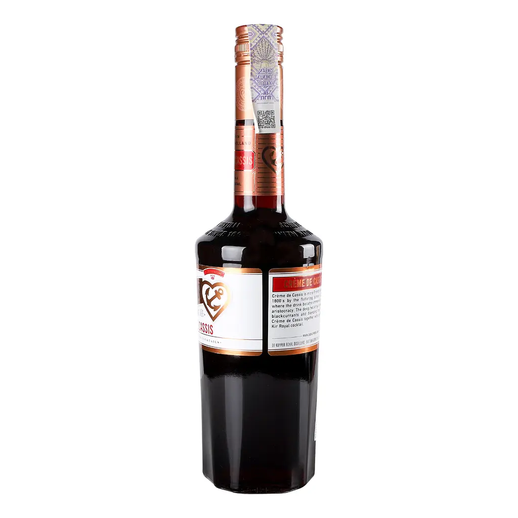 Лікер De Kuyper Creme de Cassis Чорна смородина, 15 %, 0,7 л - фото 4