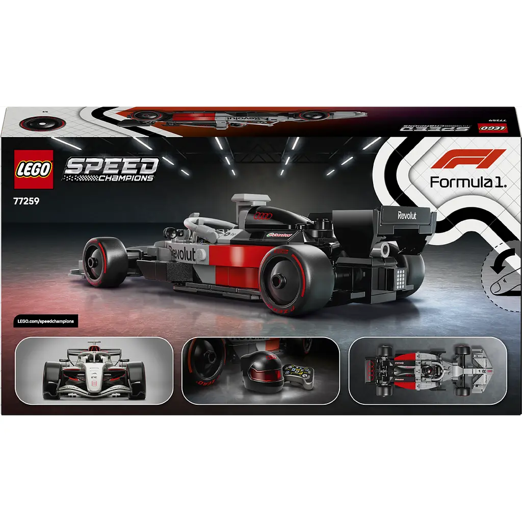 Конструктор LEGO Speed ​​Champions Гоночный болид Audi Revolut F1 Team R26 216 деталей ( 77259) - фото 7