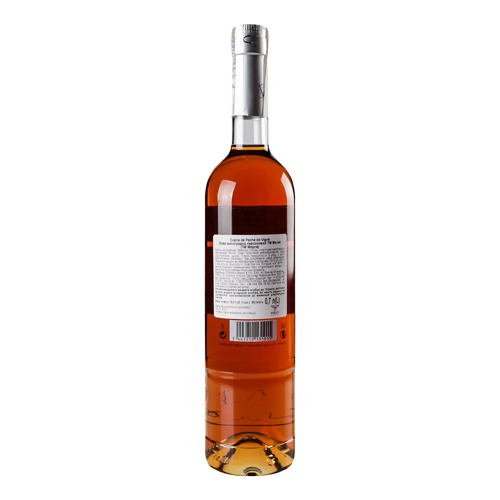 Лікер Merlet Creme de Peche de vigne, 18%, 0,7 л (489022) - фото 2