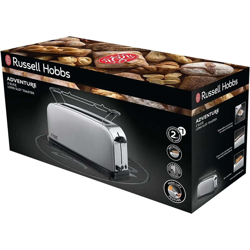 Тостер Russell Hobbs Oxford 1000 Вт сріблястий (21396-56) - фото 2