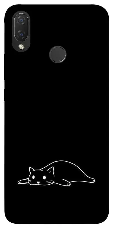 TPU чехол Demsky Lazy cat для Huawei P Smart+ (nova 3i)