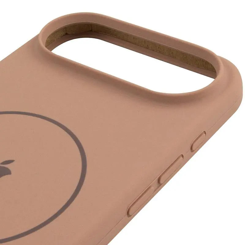 Чехол Epik Silicone Case Full Protective (AA) V2 with MagSafe для Apple iPhone 17 Air (6.5) Бежевый / Desert Gold - фото 4