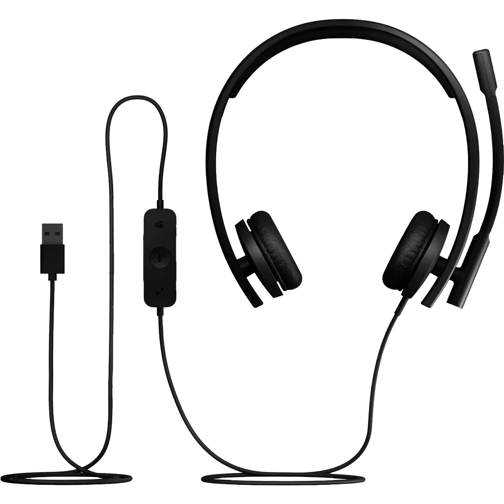 Гарнітура Logitech H570e Corded Mono чорний-USB-A (981-001430) (7095238) - фото 5