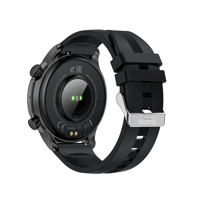 Смарт-годинник Hoco Y31 37mm, 250 mAh, Smart sports watch (call version) Black (6942007654098) - фото 4