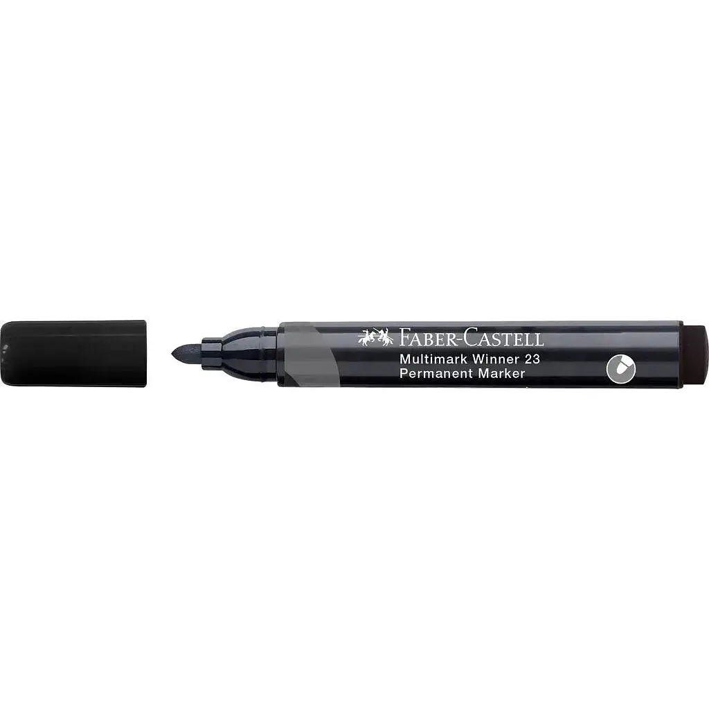 Маркер Faber-Castell перманентний Multimark Winner 23, колір чорний (32839) - фото 2
