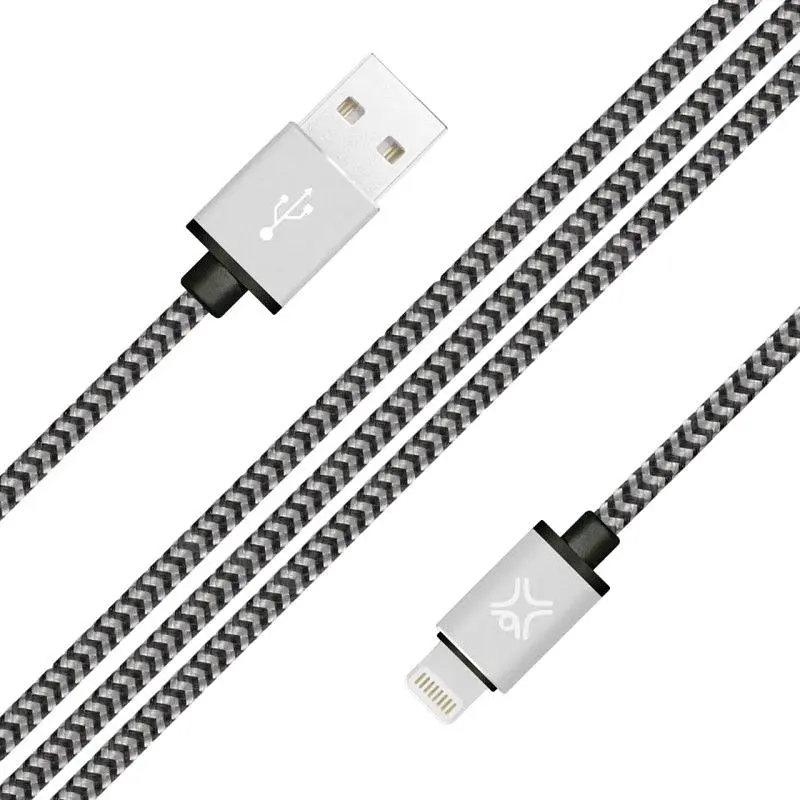 Кабель USB-A to Lightning XtremeMac Nylon Cable Silver 1.2 м (XCL-PRC-83) - фото 2