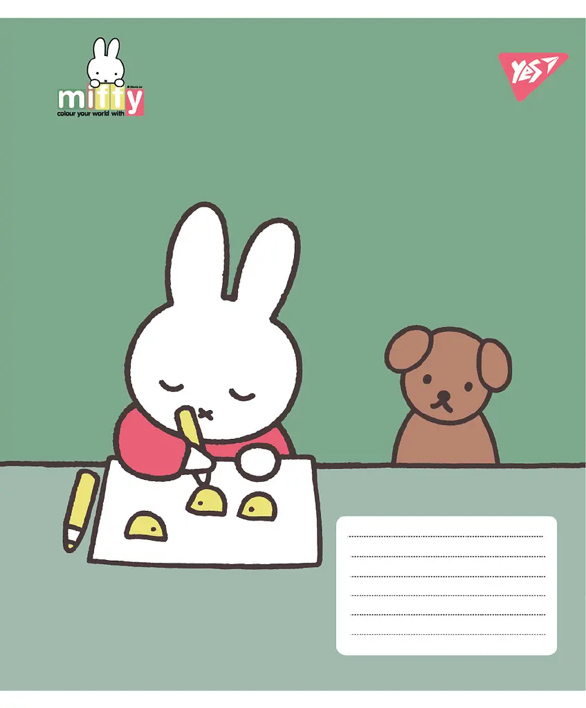Набір зошитів шкільних YES А5/12 клітинка Miffy Spring 25 шт (767624) - фото 2