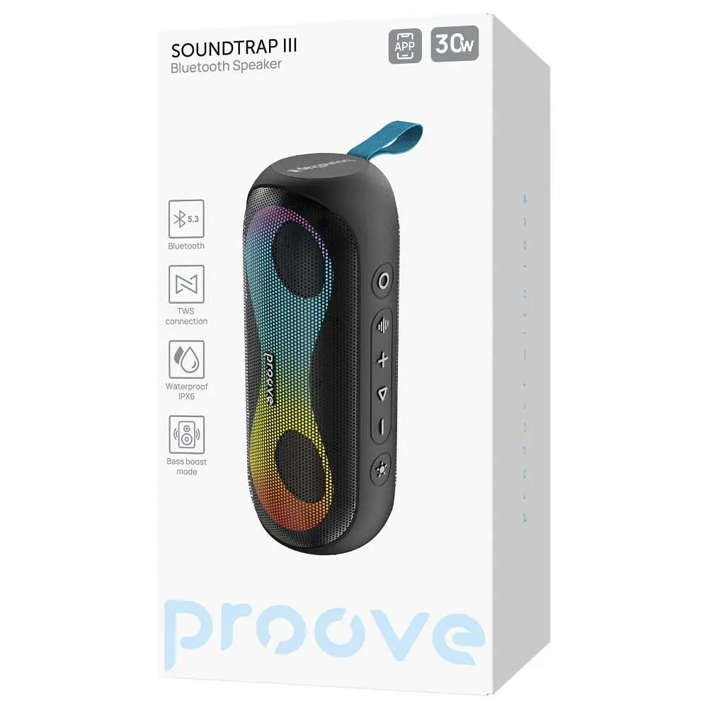 Портативна акустика Proove SoundTrap III 30W (APP) black (PSST3001AP01) - фото 2