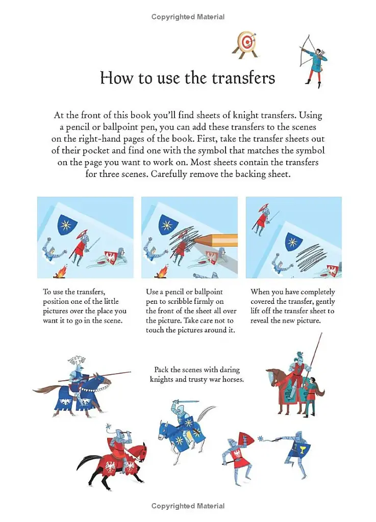 Knights. Little Transfer Book - фото 4
