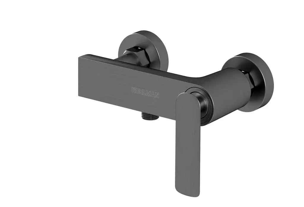 Змішувач для душу Kohlman Experience graphite настінний KPL-QW120EG, Графит - фото 3