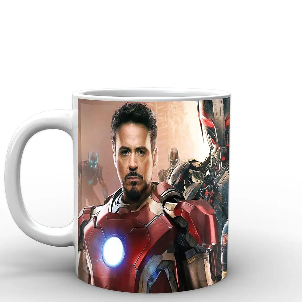 Кухоль GeekLand Залізна Людина Iron Man Стів Роджерс та Тоні Старк Месники IM.02.083 330 мл білий - фото 2