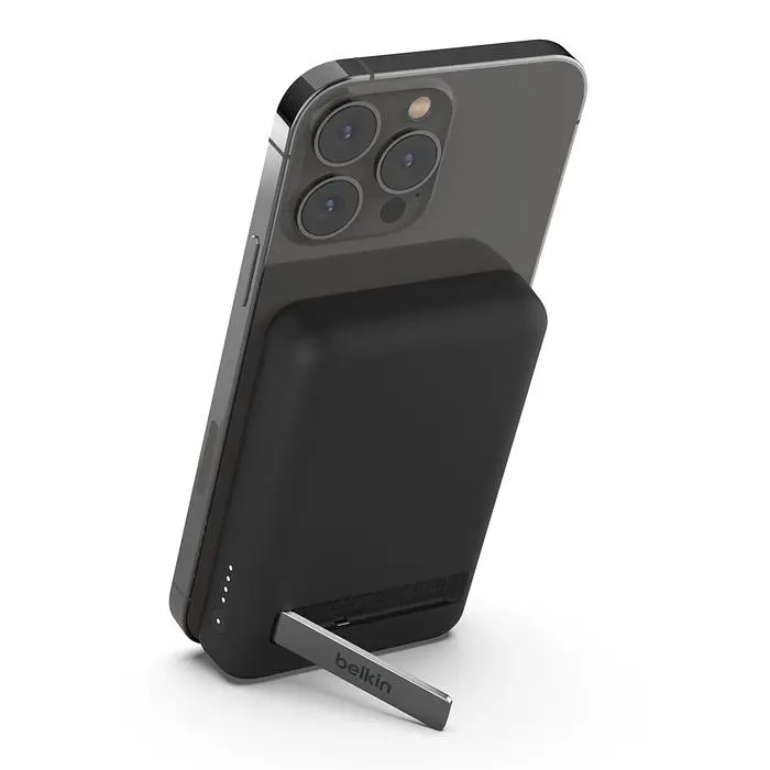 Портативний акумулятор із бездротовою зарядкою Power Bank Belkin Magnetic 5000 Black - фото 4