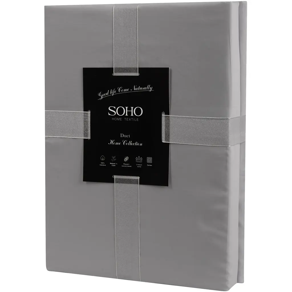 Комплект постельного белья Soho Duet семейный Ivory/Grey (Семейный Duet 2шт-150*200 Ivory/) - фото 3