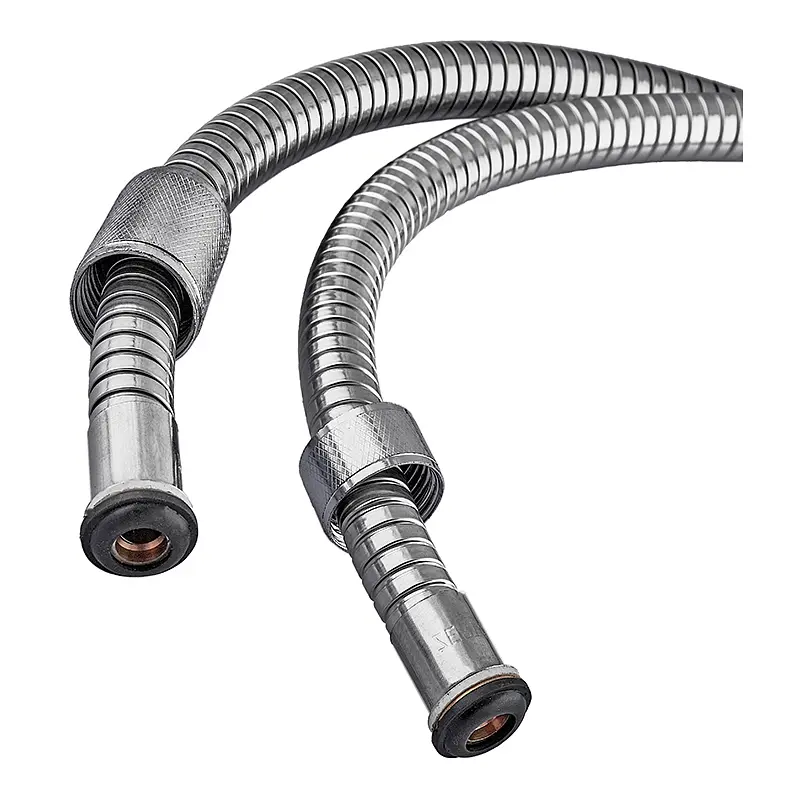 Шланг для душу Zerix Chr.F01 розтяжний 150-200 см упаковка ZX0110, Хром - фото 2