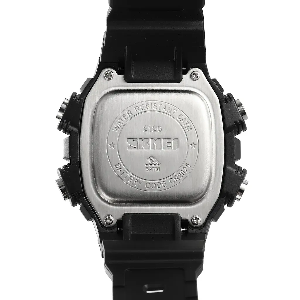 Наручний годинник чоловічий 2126SIBK Silver-Black Skmei acs0030249 - фото 7