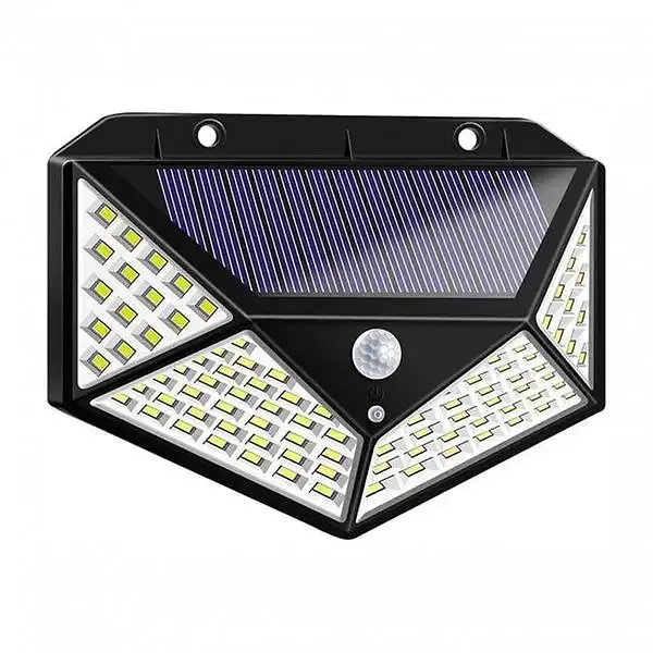 Світильник на сонячній батареї Solar без датчика руху з акумулятором 25 LED чорний duplication - фото 4