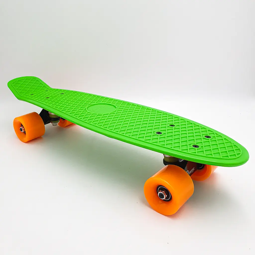 Пенні борд скейт 55х15см до 80кг ABEC 7 матові колеса скейтборд Penny Board Pastel Series салатовий - фото 2