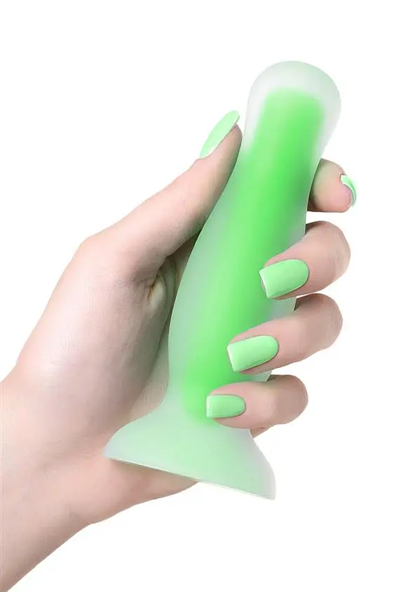 Анальна пробка Toyfa Mortimer Glow 12.5 см (зелений) - фото 3