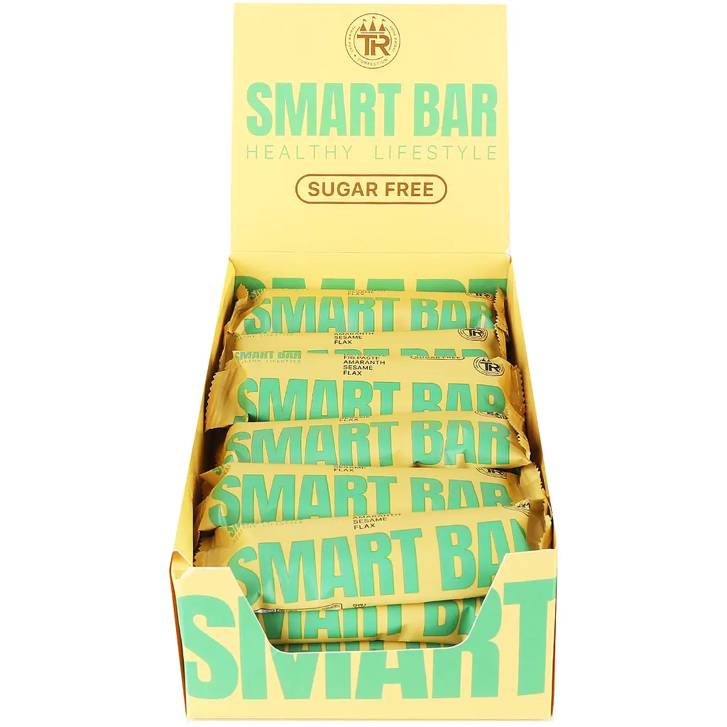 Батончик Smart Bar фініковий з інжиром, амарантом та насінням кунжуту і льону 40 г - фото 3