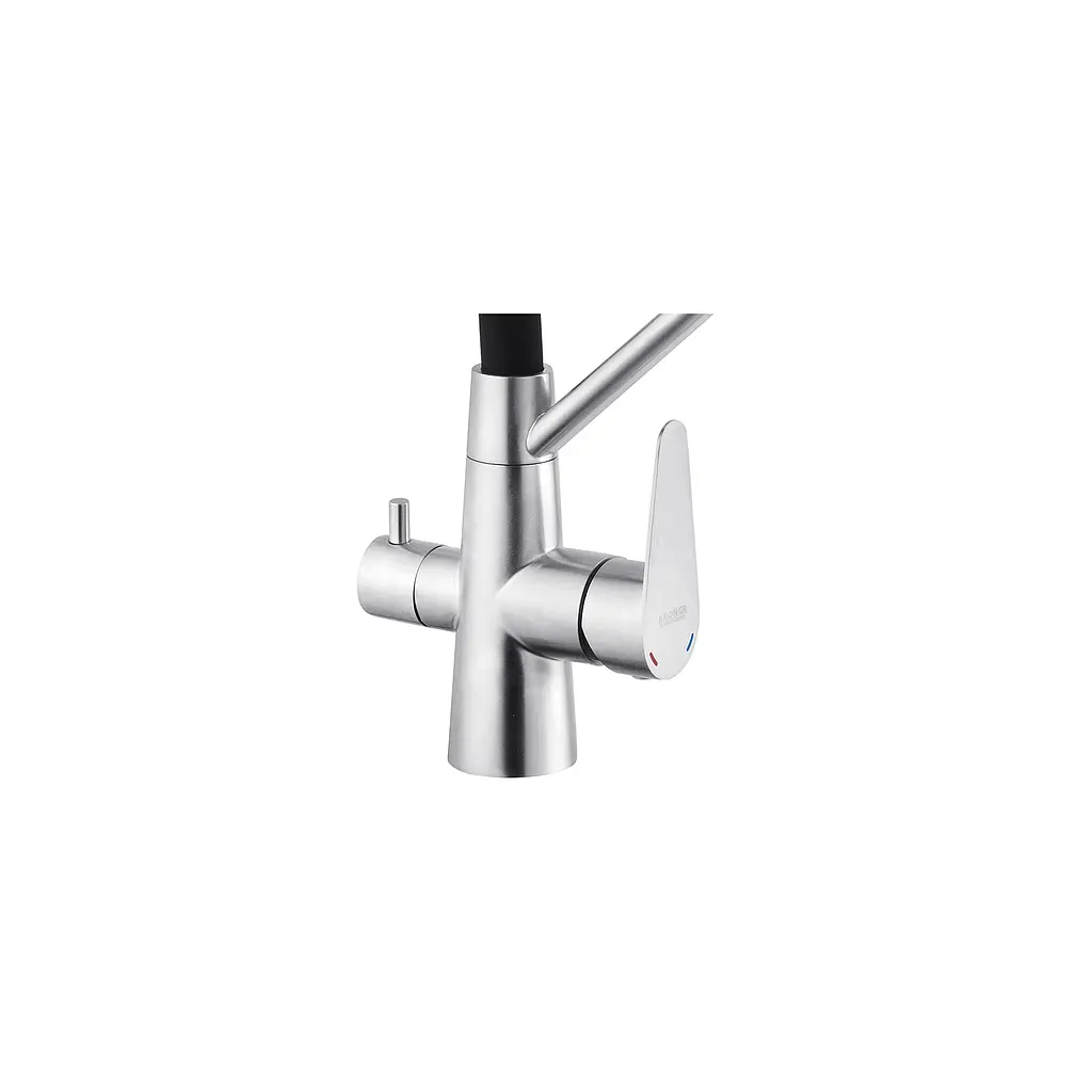 Смеситель для кухни с подключением к фильтру Kroner KRP Edelstahl Klassisch - ESG03817BLK CV027936 Нержавеющая сталь - фото 5