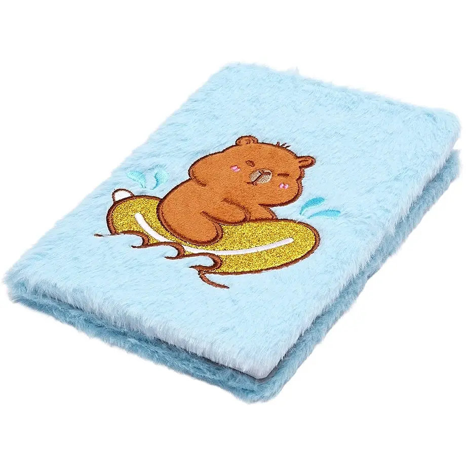 Блокнот А5 ZiBi Capybara 4 Kids Line плюшевый клетка 80 листов (ZB.700018) - фото 6